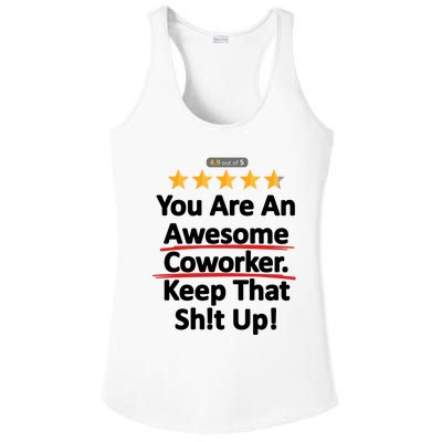 Awesome Coworker Funny Work Gift Idea Ladies PosiCharge Competitor Racerback Tank