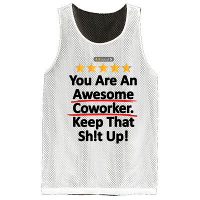 Awesome Coworker Funny Work Gift Idea Mesh Reversible Basketball Jersey Tank