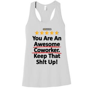 Awesome Coworker Funny Work Gift Idea Women's Racerback Tank