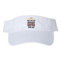 Awesome Coworker Funny Work Gift Idea Valucap Bio-Washed Visor