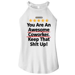 Awesome Coworker Funny Work Gift Idea Women's Perfect Tri Rocker Tank