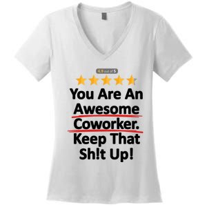 Awesome Coworker Funny Work Gift Idea Women's V-Neck T-Shirt