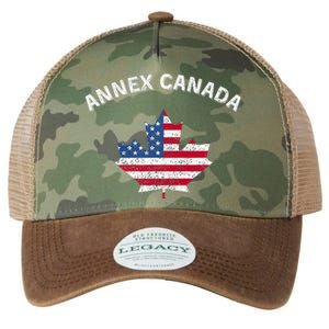 Annex Canada Funny Political Canada 51st State Legacy Tie Dye Trucker Hat