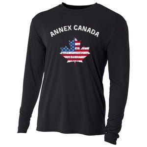 Annex Canada Funny Political Canada 51st State Cooling Performance Long Sleeve Crew