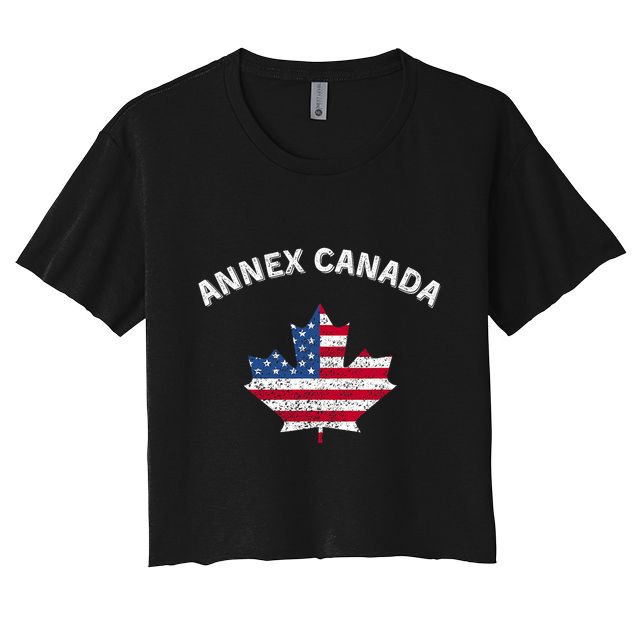 Annex Canada Funny Political Canada 51st State Crop Top