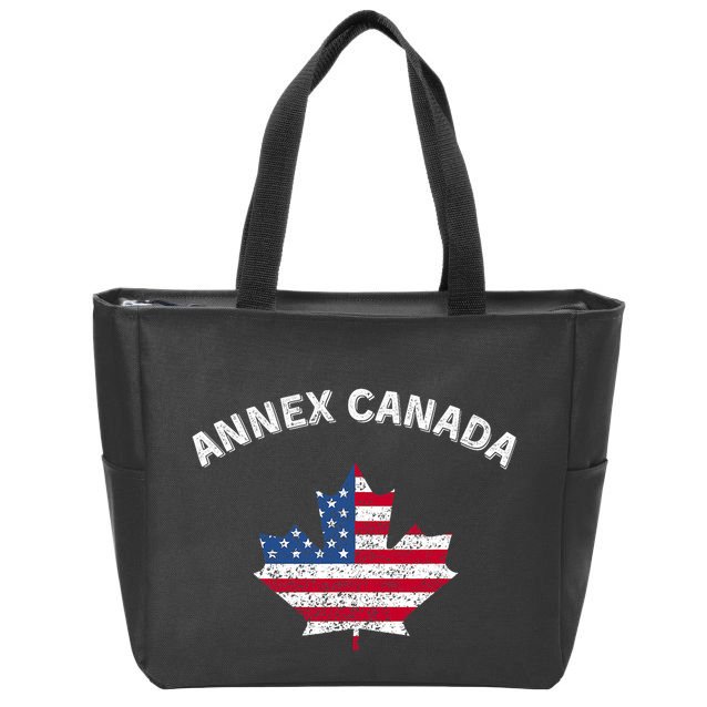 Annex Canada Funny Political Canada 51st State Zip Tote Bag