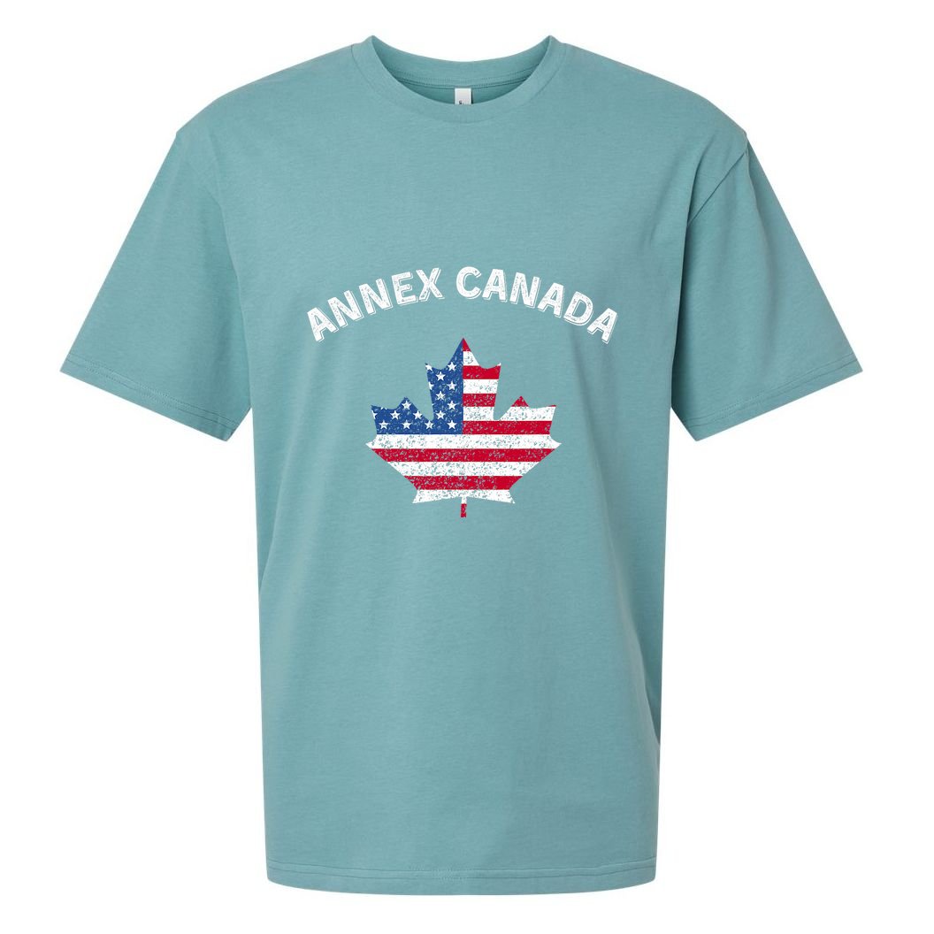 Annex Canada Funny Political Canada 51st State Sueded Cloud Jersey T-Shirt