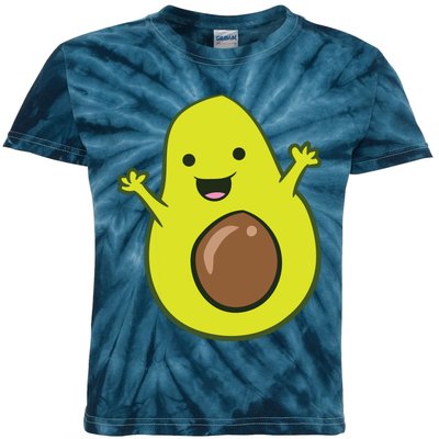 Avocado Costume Funny Avocado Halloween Costume Avocado Kids Tie-Dye T-Shirt