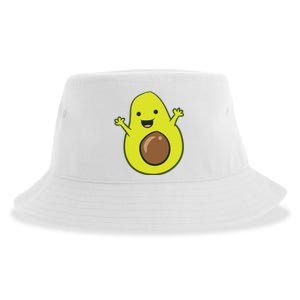 Avocado Costume Funny Avocado Halloween Costume Avocado Sustainable Bucket Hat