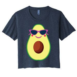 Avocado Costume Funny Halloween For Women Guacamole Guac Women's Crop Top Tee