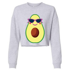 Avocado Costume Funny Halloween For Women Guacamole Guac Cropped Pullover Crew