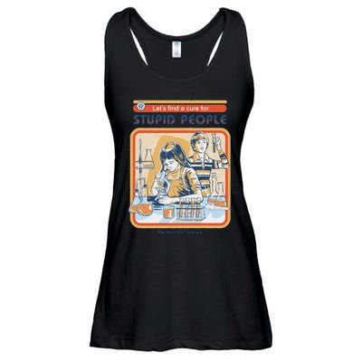 A Cure For Stupid People Ladies Essential Flowy Tank