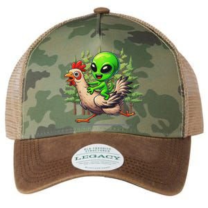 Alien Chicken Funny Rooster Animal Lovers Legacy Tie Dye Trucker Hat