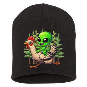 Alien Chicken Funny Rooster Animal Lovers Short Acrylic Beanie