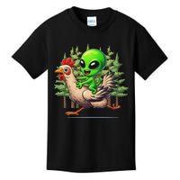 Alien Chicken Funny Rooster Animal Lovers Kids T-Shirt