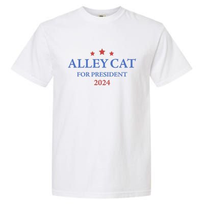 Alley Cat For President Trump 2024 Garment-Dyed Heavyweight T-Shirt