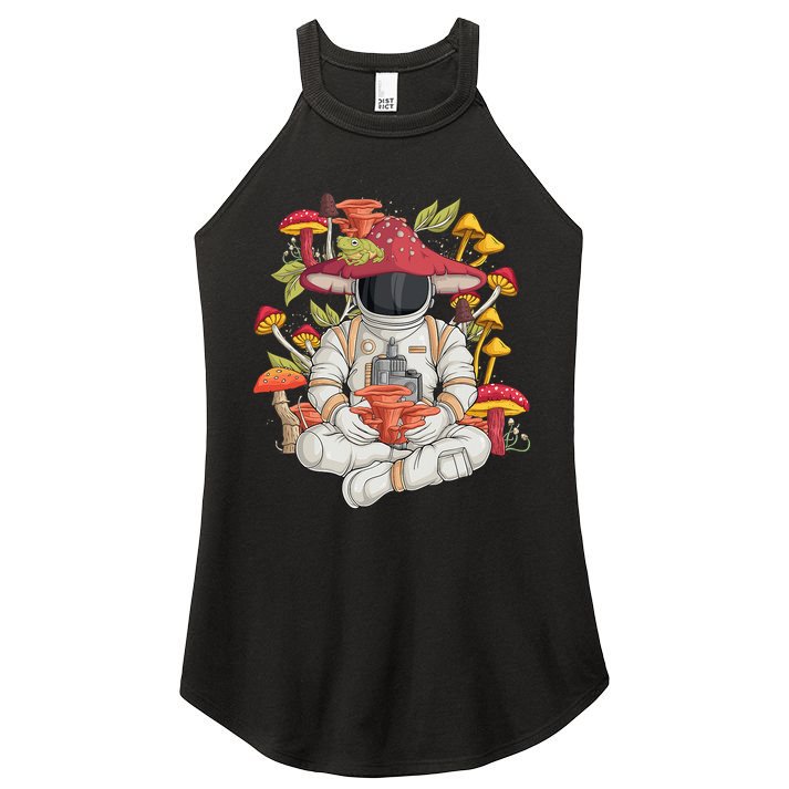 Astronaut Cottagecore frog Aesthetic funny animal Women's Perfect Tri Rocker Tank