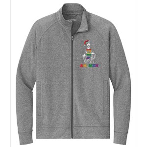 Ah  Christmas Funny LGBTQ Pride XMas Jesus Gay Christian Stretch Full-Zip Cadet Jacket