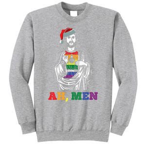 Ah  Christmas Funny LGBTQ Pride XMas Jesus Gay Christian Sweatshirt