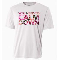 Aoty Classic Fit Crew Neck Calm Down Adult White Cooling Performance Crew T-Shirt