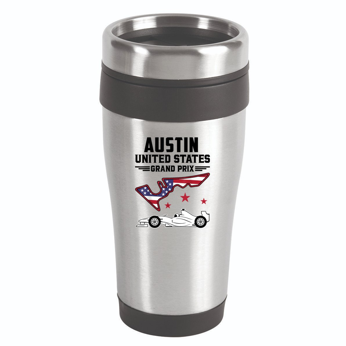 Austin Circuit Formula Racing Car United States Prix 16oz Travel Tumbler