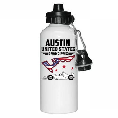 Austin Circuit Formula Racing Car United States Prix Aluminum Water Bottle