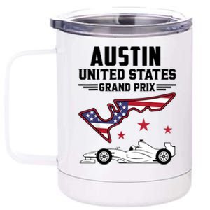 Austin Circuit Formula Racing Car United States Prix 12 oz Stainless Steel Tumbler Cup