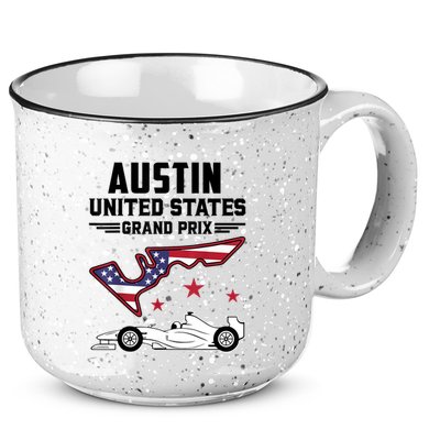 Austin Circuit Formula Racing Car United States Prix 15oz Campfire Ceramic Mug