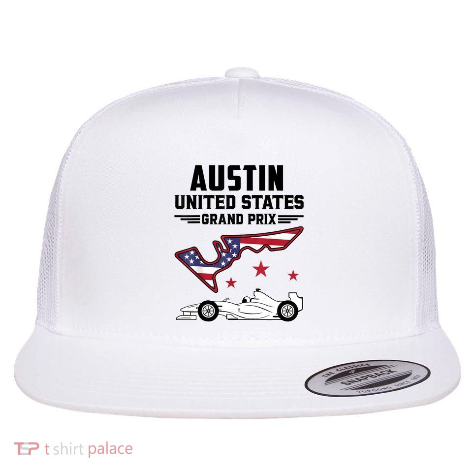 Austin Circuit Formula Racing Car United States Prix Flatbill Hat
