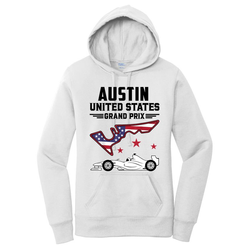 Austin Circuit Formula Racing Car United States Prix Women's Pullover Hoodie