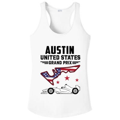 Austin Circuit Formula Racing Car United States Prix Ladies PosiCharge Competitor Racerback Tank