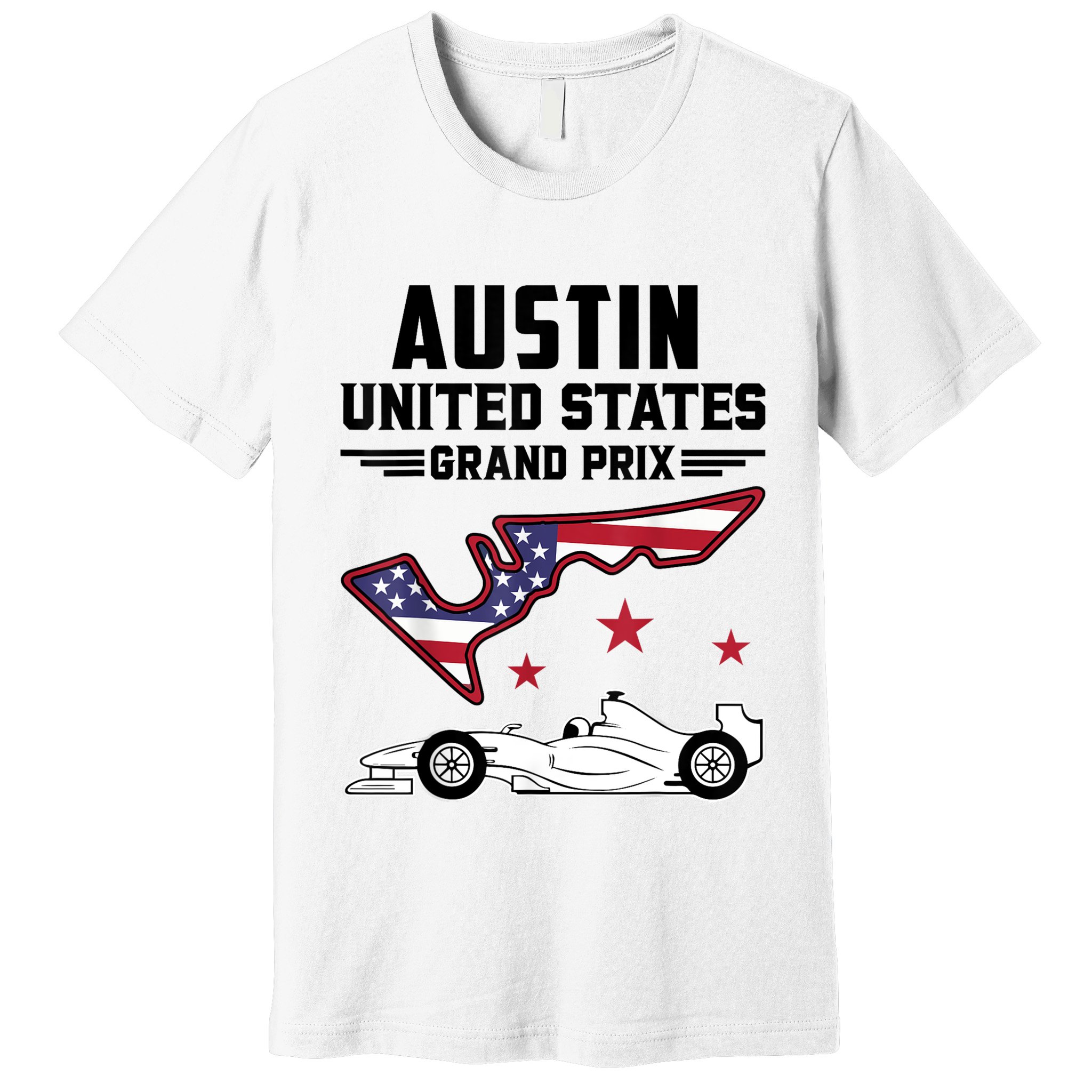 Austin Circuit Formula Racing Car United States Prix Premium T-Shirt