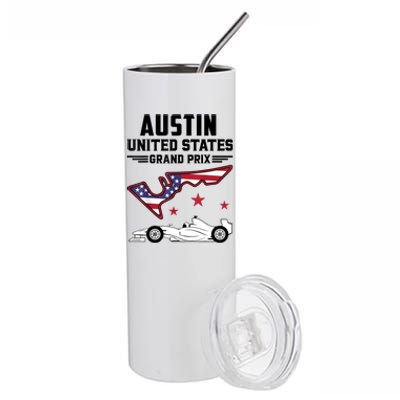 Austin Circuit Formula Racing Car United States Prix Stainless Steel Tumbler