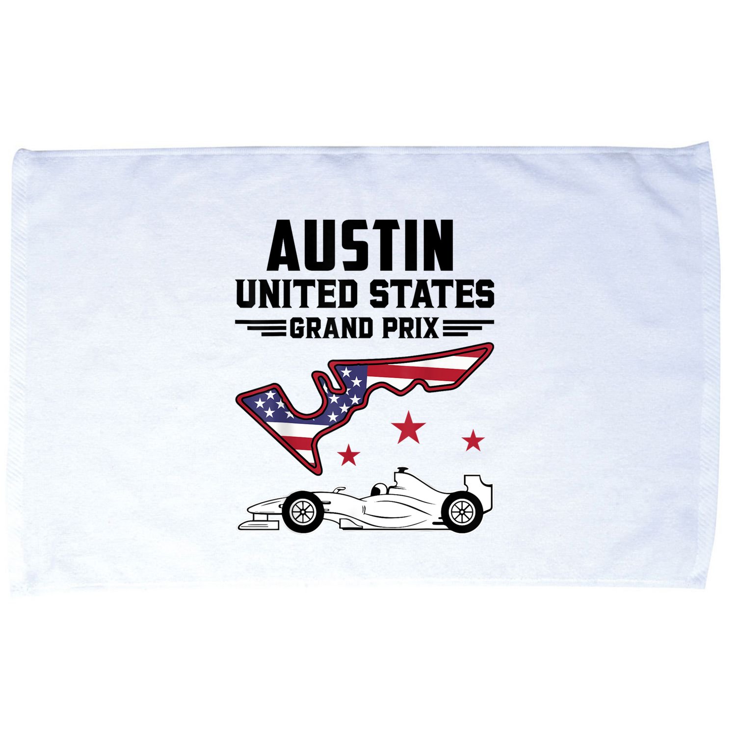 Austin Circuit Formula Racing Car United States Prix Microfiber Hand Towel