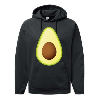 Avocado Costume Fruit Halloween Performance Fleece Hoodie