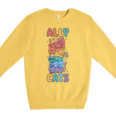 Ally Cat Funny Gift Premium Crewneck Sweatshirt