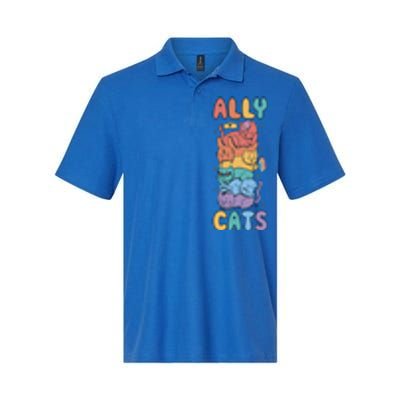 Ally Cat Funny Gift Softstyle Adult Sport Polo