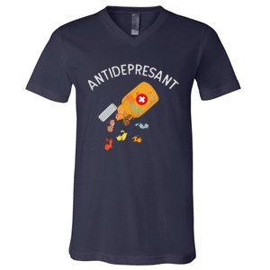 Antidepressant Cat Funny Cat Kitten Lovers Gift V-Neck T-Shirt