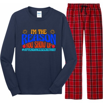 Attendance Clerk Funny Back To School Long Sleeve Pajama Set