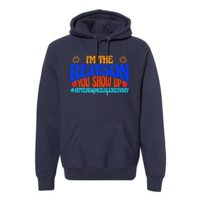 Attendance Clerk Funny Back To School Premium Hoodie