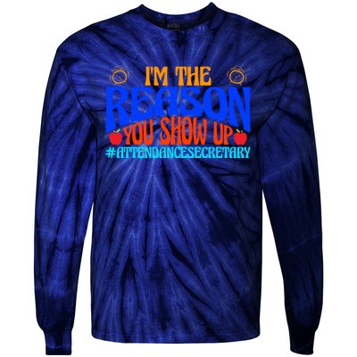 Attendance Clerk Funny Back To School Tie-Dye Long Sleeve Shirt