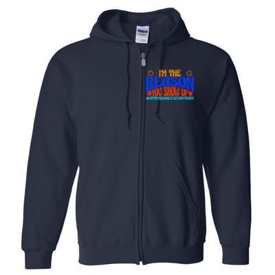 Attendance Clerk Funny Back To School Full Zip Hoodie