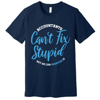 Accountants Cant Fix Stupid Funny Accounting Premium T-Shirt