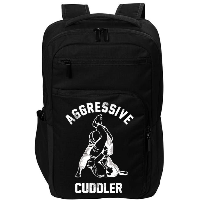 Aggressive Cuddler Funny Wrestling Meme Impact Tech Backpack