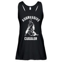 Aggressive Cuddler Funny Wrestling Meme Ladies Essential Flowy Tank