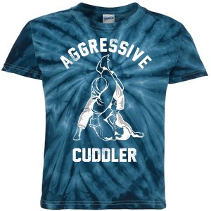 Aggressive Cuddler Funny Wrestling Meme Kids Tie-Dye T-Shirt