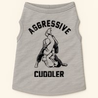 Aggressive Cuddler Funny Wrestling Meme Doggie Tank