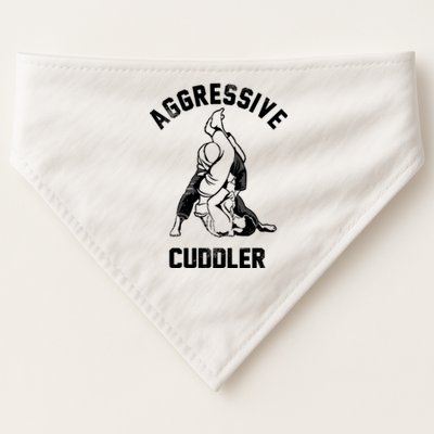 Aggressive Cuddler Funny Wrestling Meme USA-Made Doggie Bandana