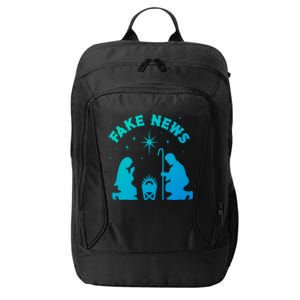 Atheist Christmas Fake News Nativity Scene Anti Xmas Gift City Backpack