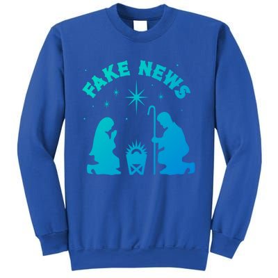 Atheist Christmas Fake News Nativity Scene Anti Xmas Gift Sweatshirt